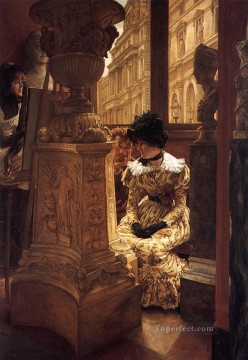 James Tissot Painting - In the Louvre James Jacques Joseph Tissot